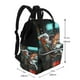 thumbnail image 2 of Easygdp Futuristic Robot Hummingbird para Bolsa de Bebé de Gran Capacidad con Múltiples Bolsillos, Bolsa de Pañales para Padres, Bolsa de Viaje Organizada y Elegante, 2 of 6