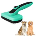 thumbnail image 1 of Cepillo autolimpiante para perros para mudar y acicalar mascotas de pelo corto y largo, elimina el pelo suelto, la capa interna, los enredos y los nudos, 1 of 5