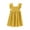 Yellow, variant on Coerni Toddler Baby Girls Sleeveless Ruffle Dress Kids Corduroy Retro Dresses A Line Casual Princess Trendy Clothes Elegant Skirt