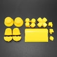 thumbnail image 1 of Ensemble Complet de Pièces de Rechange Boutons Capuchons de Prise D-Pad L1 L2 R1 R2 pour Manette de Jeu PS4 DS4 Ancienne Version Jaune, 1 of 6