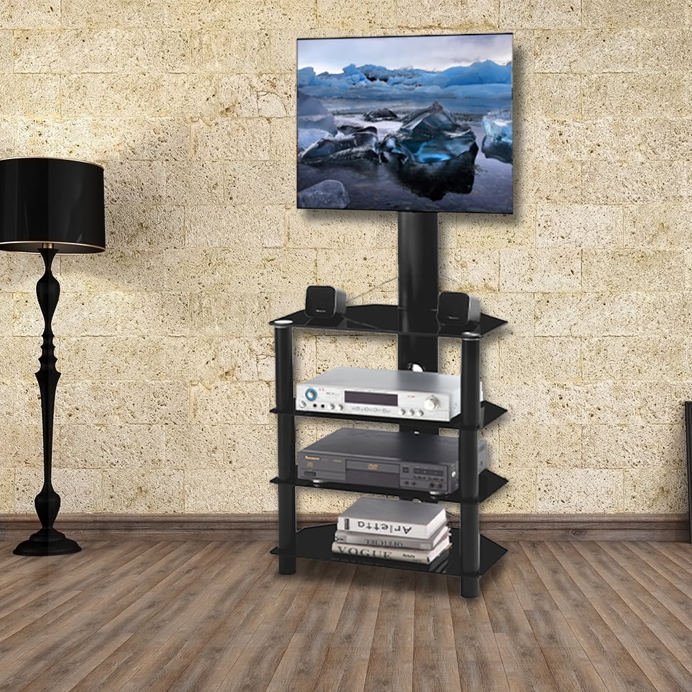 Universal Floor TV Stand, TV Stand with Mount, Height and Angle