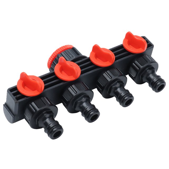 Hose Connector, 4 Outlets Easy Installation Hose Splitter Leakproof For Roof Cooling For Gardens For Farms