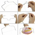 thumbnail image 3 of Máquina niveladora y rebanadora de pasteles ajustable de 2 capas de acero inoxidable, 3 of 4