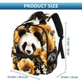 thumbnail image 2 of Panda Sunflower Cute Bag Diaper Backpack Baby Cushion Backpack Backpack for School Teens with Adjustable Strap and Large Capacity, Printed Design, 2 of 6