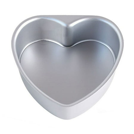 

Clearance! Eewia Cake Mould Ludlz 6 Inch Aluminum Heart Shaped Cake Pan Set Diy Baking Tool with Removable Bottom Heart Cake Mould