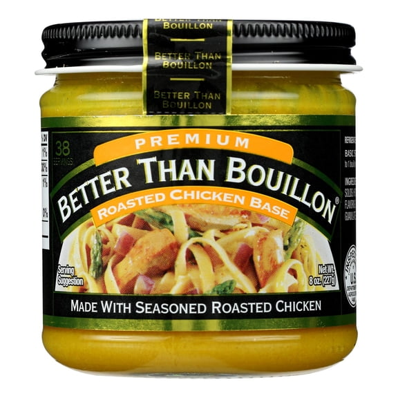 Better Than Bouillon Organic Seasoned - Roasted Chicken Base - Case of 6 - 8 oz.