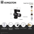 thumbnail image 5 of Kingston Brass KF3310ORB 3/8-Inch FIP x 3/8-Inch O.D. Comp Quarter-Turn Angle Shut-Off Valve in Oil Rubbed Bronze, 5 of 6