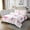 Pink White, variant on Erosebridal Cartoon Corgi Quilt Sets for Queen Size Bed,Kawaii Bow Bed Set,Love Heart Coverlet Set Queen,Breathable Kids Bedroom Decor,3pcs