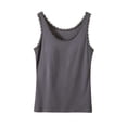thumbnail image 3 of Aboser Tank Tops with Built in Bras for Women Plus Size Padded Shirts Soft Sleeveless Basic Tees Summer Seamless Layering Shirt Y2K Preppy Clothes, 3 of 7