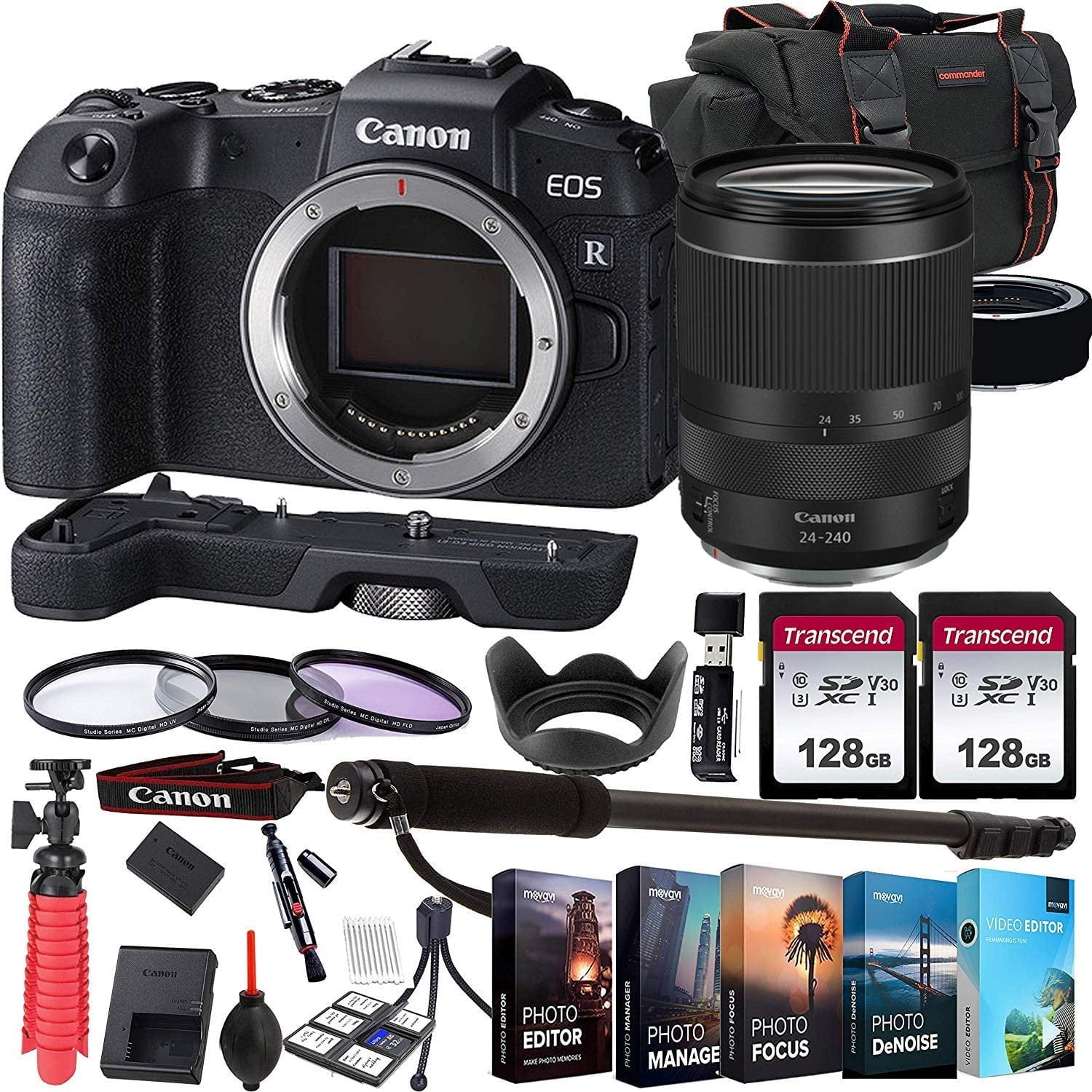 Canon EOS RP Mirrorless Camera with RF 24240mm is USM Lens + 256GB