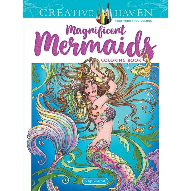 Download Creative Haven Magnificent Mermaids Coloring Book Paperback Walmart Com Walmart Com