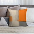 thumbnail image 6 of Orange And Grey Abstract Art Artwork Pillow Covers,Orange And Grey Abstract Art Artwork Throw Pillow Covers 24"×24" ,Living Room Sofa Couch Pillow Covers,Decorative Pillow Covers, 6 of 7