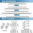 thumbnail image 4 of Urbanest 1" Wright Adjustable Curtain Rod, 28"-48", Brushed Steel, 4 of 6