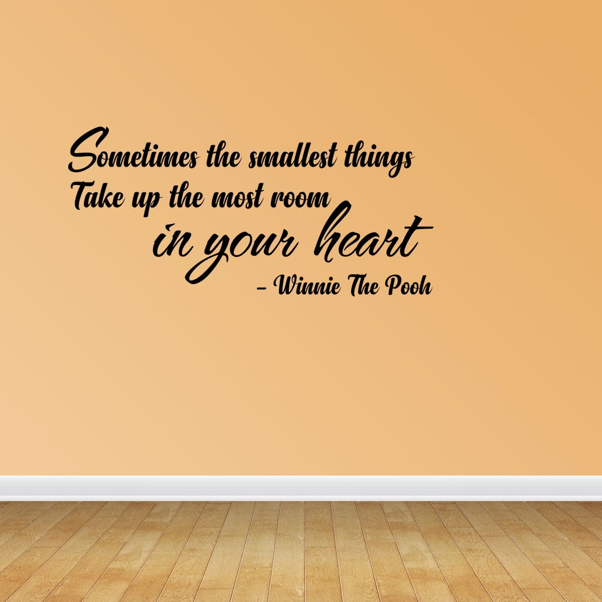 Details about   Pooh Sometimes The Littlest Things Take Up The Most Room In Your Heart Wall Deca 