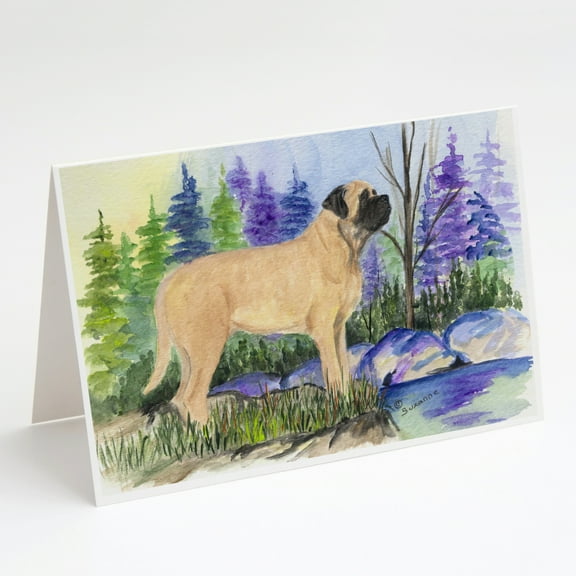 Mastiff Greeting Cards and Envelopes Pack of 8