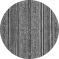 thumbnail image 1 of Ahgly Company Indoor Round Abstract Gray Modern Area Rugs, 8' Round, 1 of 4