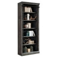thumbnail image 2 of Martin Furniture Avondale 5-Adjustable Shelf Tall Wood Bookcase - Wall Gray, 2 of 11