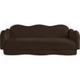thumbnail image 3 of Bowery Hill Contemporary Soft Brown Teddy Durable Fabric Sofa, 3 of 17