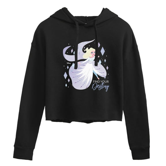 Frozen - Winter - Find Your Destiny - Juniors Cropped Pullover Hoodie