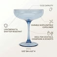 thumbnail image 3 of Just Feed Me by Jessie James Decker 4-Piece 13oz Coupe Glass, Blue, 3 of 9