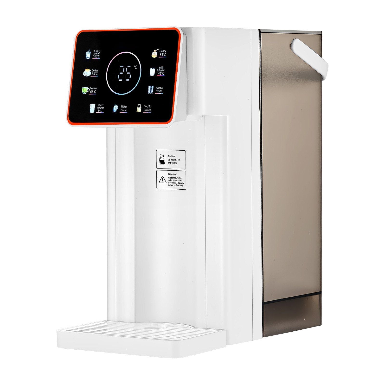 Countertop Hot Water Dispenser with 6 Adjustable Temps & 7 Volume Selections - 101oz Large Capacity