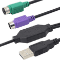 thumbnail image 4 of Adaptador de Cable USB PS2 para teclado y ratón con interfaz PS/2, controlador USB integrado y puerto PS2 compatible con conmutador KVM Adepaton 2035516-2, 4 of 8
