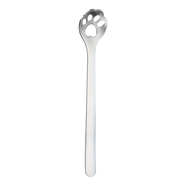 Dsscvnef Cute Cat Mini Coffee Spoon Stainless Steel Tea Dessert Stirring Utensil Elegant for Tea Lovers Kitchen Tableware