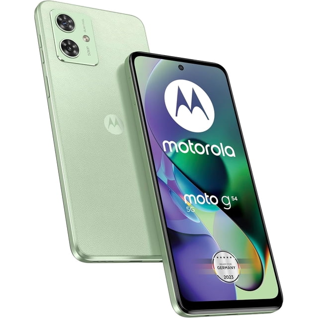 Motorola Moto G54 5G 6.5", 256 GB de ROM + 8 GB de RAM, Pantalla IPS LCD de 120 Hz | Smartphone Dual SIM Desbloqueado (Versión Internacional) | Nuevo a Estrenar
