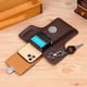 thumbnail image 2 of Riñonera para hombre Vintage PU Multi-Compartiment Pouch Wallet Phone Case (Marrón oscuro), 2 of 9