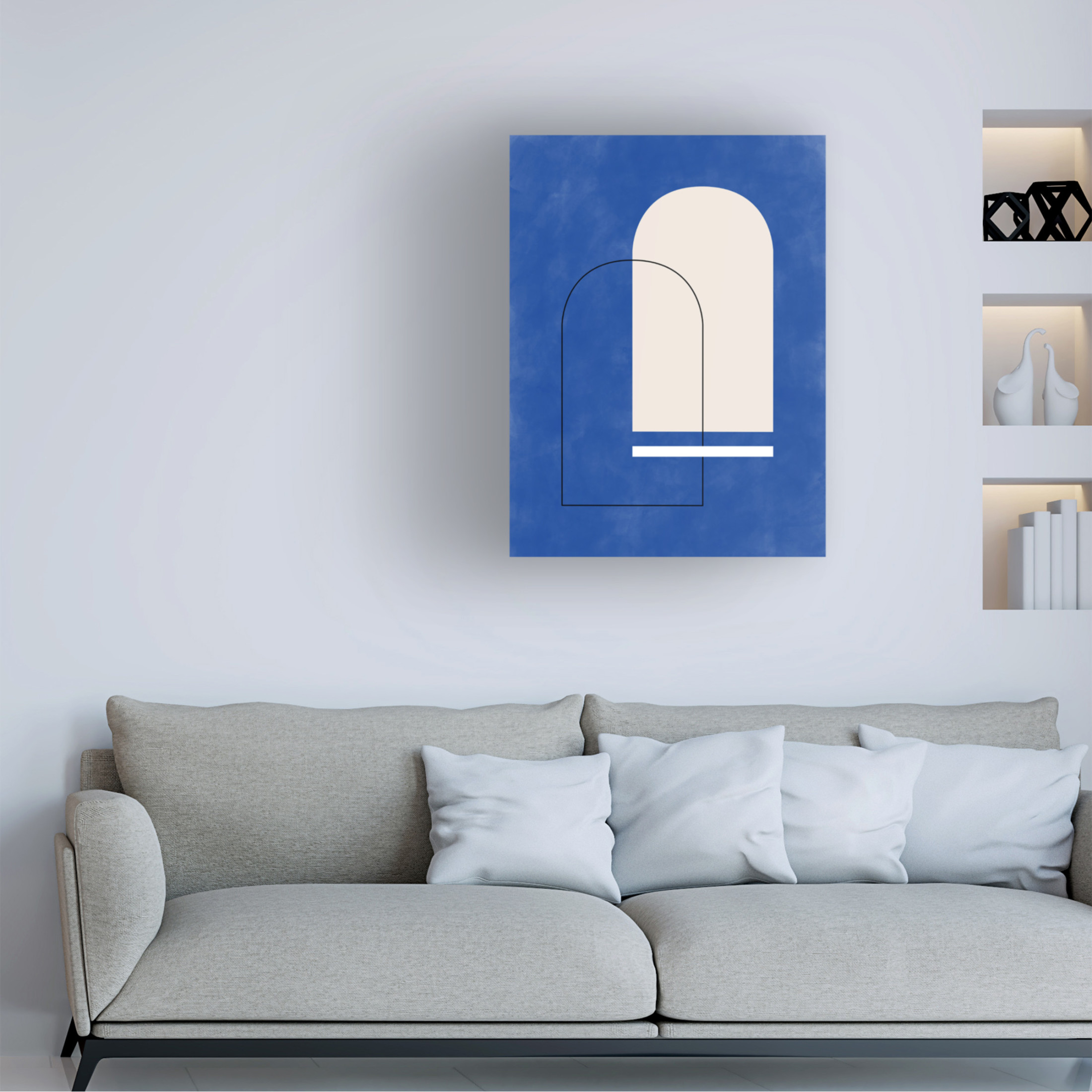 Trademark Fine Art Elena Ristova Indigo13 Canvas Wall Art