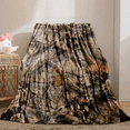thumbnail image 3 of Camouflage pattern soft and warm flannel blanket suitable for outdoor travel, air conditioning, nap, throw blanket, autumn blanket, plush blanket, bedding(50*60IN), 3 of 4