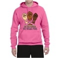 thumbnail image 2 of Wild Bobby In October We Wear Pink Protest Fists Breast Cancer Awareness Unisex Hoodie Sweatshirt, Neon Pink, 3X-Large, 2 of 6