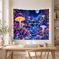 thumbnail image 5 of Magical Glowing Nocturnal with Forest Around Cascading, Mystical Fantasy for Space Lovers, Wall Decor, Thanksgiving Hostess Gift, Tapestry Wall Hanging for Dorm and Living Room, 5 of 7