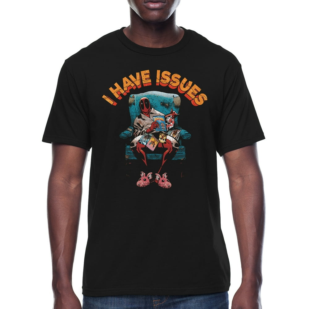 Deadpool Marvel Deadpool "I Have Issues" Character Men's Graphic T