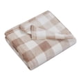 thumbnail image 2 of HOMETRENDS Velvet Plush Buffalo Check Polyester Throw, 50” X 60”, 2 of 4