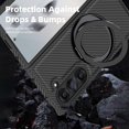 thumbnail image 4 of ELEHOLD Case for Samsung Galaxy Z Fold 7, Shockproof Magnetic Phone Case with 360° Ring Kickstand,Black, 4 of 7