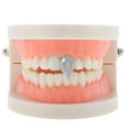 thumbnail image 2 of Unique Bargains 1 Pcs Fake Grills Hip Hop Pointed Lower Teeth Teeth Grillz Silver Tone, 2 of 6