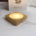 thumbnail image 3 of Base de Lampe LED de Nuit 3D en Bois, Base d'Affichage Rotative, Lampe LED Illusion, Télécommande à Piles Ou USB, Support de Lumière, Base en Bois Massif, 3 of 9