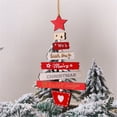 thumbnail image 3 of JLFNYA Christmas Decorations Clearance！Christmas Tree Wooden Ornaments Christmas Ornaments Colored Wooden Letters Christmas Tree Pendants 2pcs, 3 of 4
