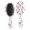 Cow and Jar White Pattern, variant on Cow and Cloud White Pattern Brush, Detangling Hair Brush, Paddle Styling Brush, PP Material Gifts for Holiday Birthday Gifts