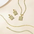 thumbnail image 4 of Women's Gold Layered Necklace Set Gold Plated Initial Pendant Necklace Paperclip Snake Necklace Silver Letters from Chain Necklace Jewelry Gift, 4 of 5