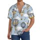 thumbnail image 1 of Fotbe Balloon Vintage Camisa Estampada de Manga Corta para Hombre, Casual de Verano, Estilo Playero, Sin Arrugas-4X-Large, 1 of 5