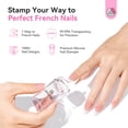 thumbnail image 3 of Saviland Nail Art Stamper Kit - 4Pcs Clear Silicone Nail Art Stamper with Scrapers for French Nails Tip,Gel Nail Polish, 3 of 10