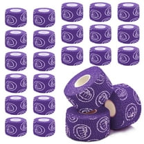 WOD Nation Hook Grip Athletic Tape - Sweat-Proof Grip Tape for Powerlifting - Easy-Tear Thumb Wrap - Pack of 24, 23 ft Rolls, Purple, Unisex