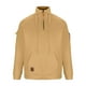 thumbnail image 5 of Ceisia Men's Solid Color Raglan Half-Zip Multi-Pocket Hooded Sweatshirt Dark Brown M Gifts, 5 of 6