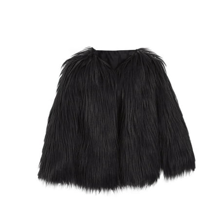 

Honeeladyy Winter Kids Baby Girls Children Winter Faux-Fur Coat Jacket Thick Warm Outwear Clothes Black Sales Online