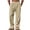 Khaki, variant on Szhihuiw Mens Casual Pants Lightweight Elastic Waist Wide Leg Trousers with Pockets Plus Size Fashion