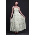 thumbnail image 6 of Bimba Flower Leaves Bimba Printed Women Flowy Smocked Spaghetti Strap Dress-Small, 6 of 7