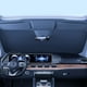 thumbnail image 5 of Parasol delantero plegable para parabrisas de coche Doble anillo | Bloqueador UV de aislamiento térmico | Tela recubierta de plata | Universal para camioneta sedán SUV | 57x31.4 pulgadas | Incluye, 5 of 8