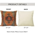 thumbnail image 2 of 2PCS Persian Turkish Style Pillow Covers Without Insert 20''x20'' Pillow Case for Home Decorative Cushion Cover Men Women Boy Girl Room Cushion Cover for Home, 2 of 6